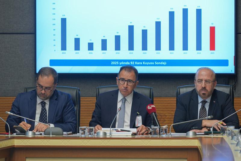 TPAO Genel Müdürü Ahmet Türkoğlu (Ortada)