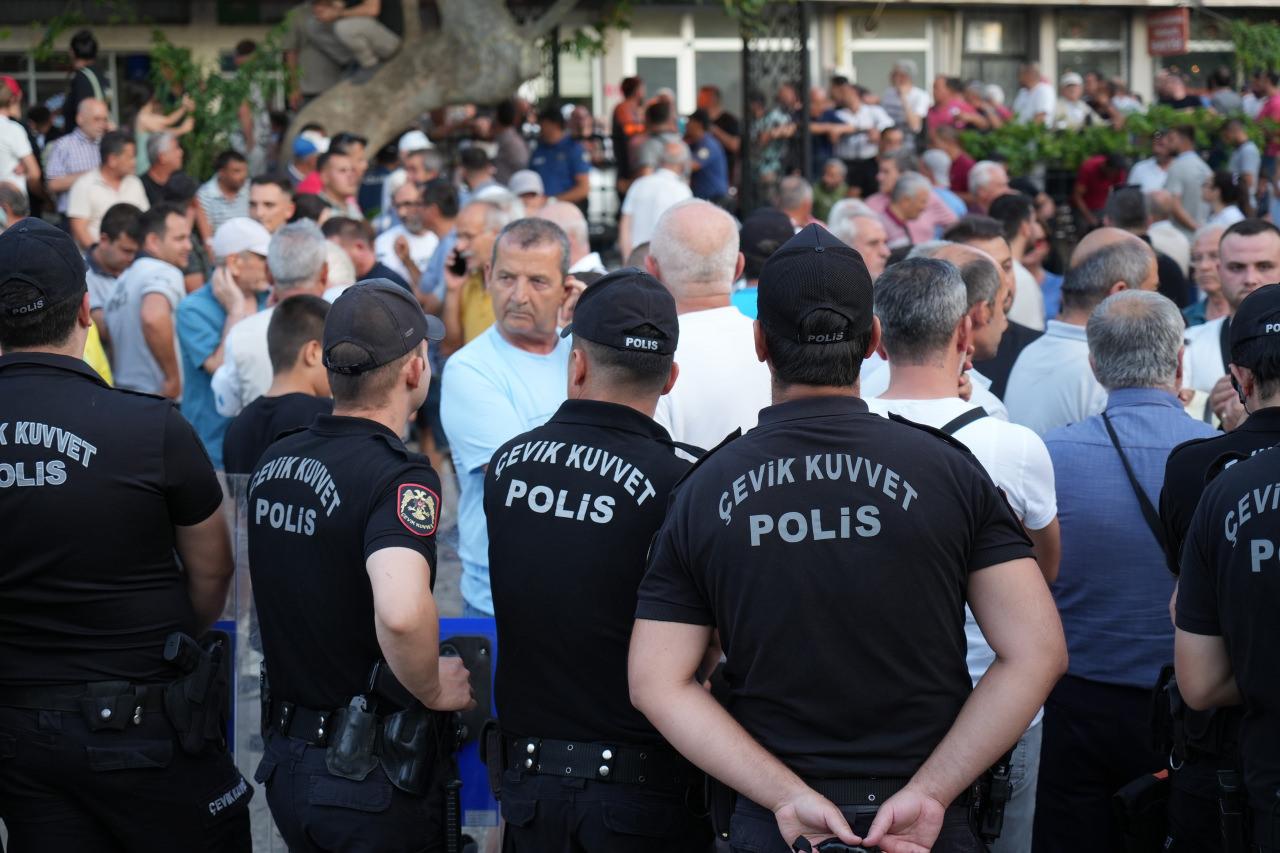 İlçede yaşanan gerginlik