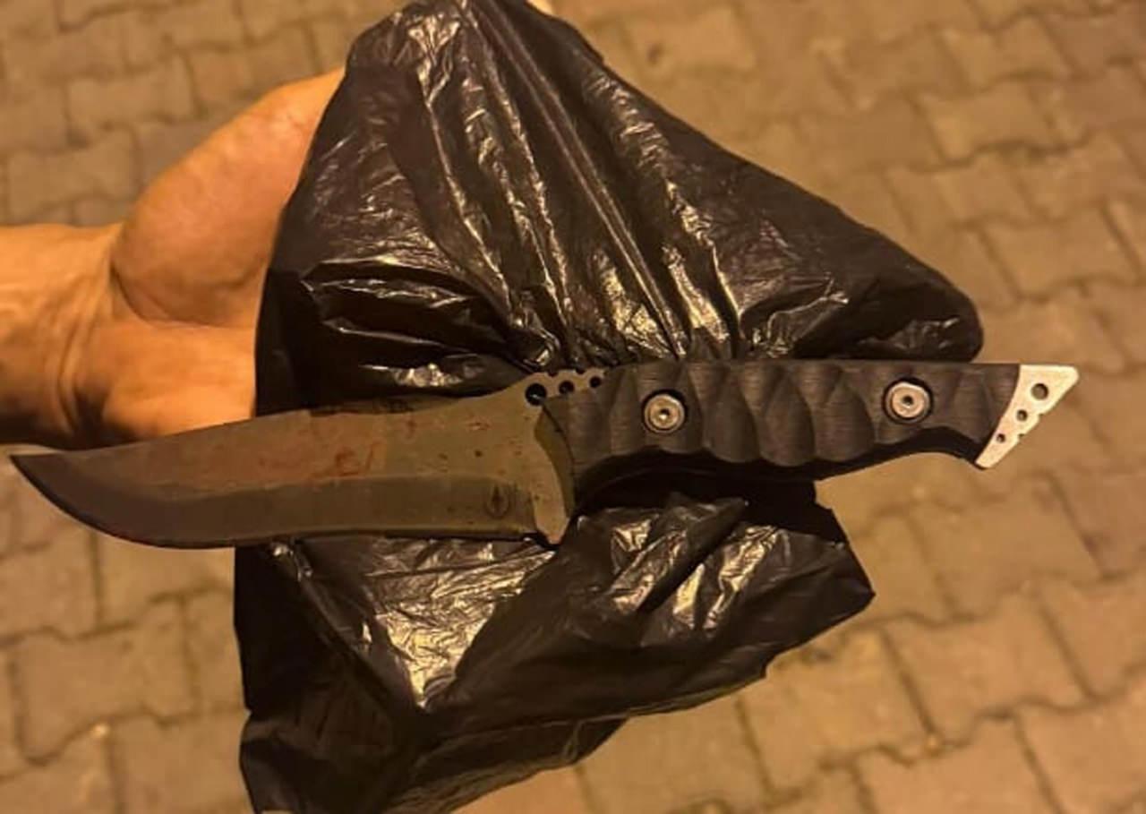 Şüphelinin polisi yaraladığı bıçak