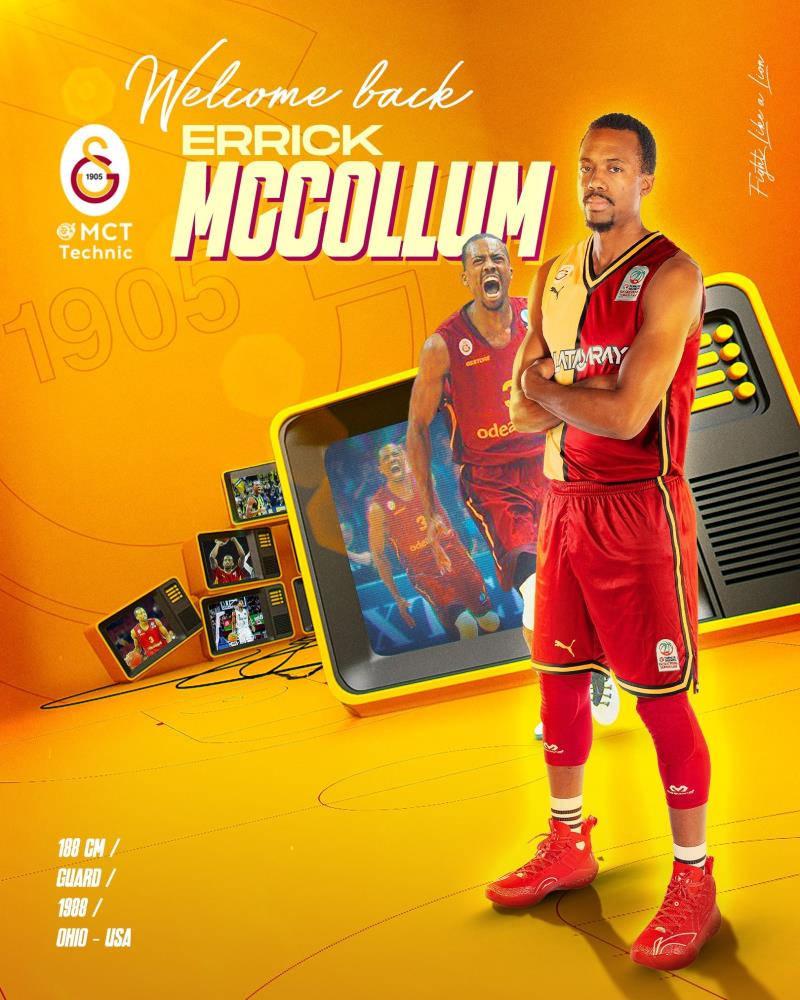 Errick McCollum, Galatasaray'a geri döndü