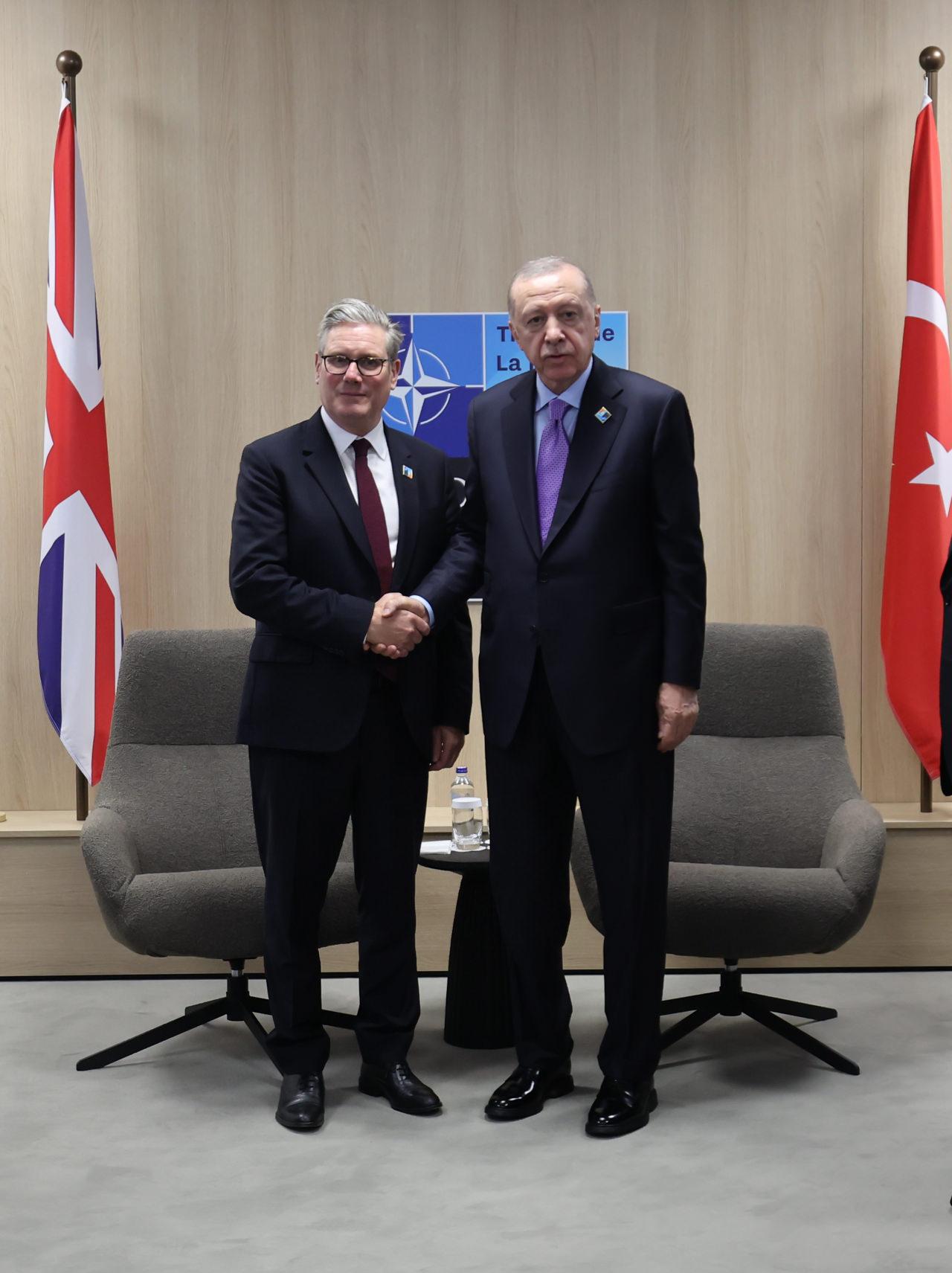 Keir Starmer ve Recep Tayyip Erdoğan