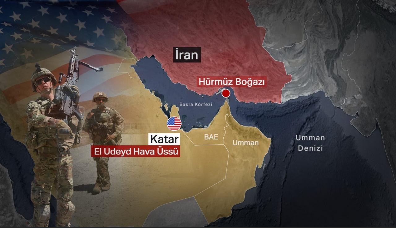 İran'dan Irak ve Katar'daki ABD üslerine saldırı