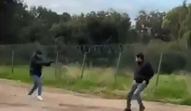 Pusu kurup öldürdükleri iş insanı cinayet anı duruşmada izlenildi