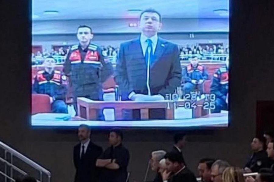 İmamoğlu'nun duruşmasından görüntü