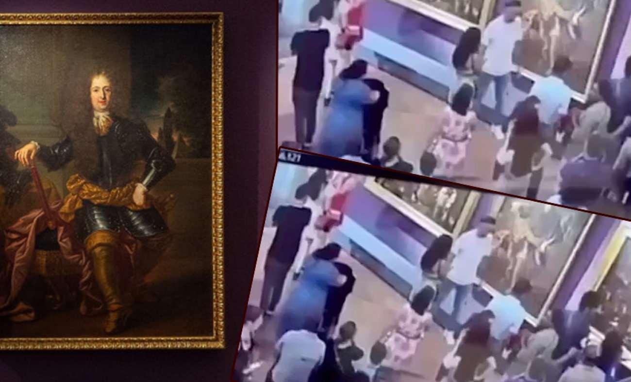 Turistin dikkatsizliği sinirleri gerdi: 300 yıllık tablo fotoğraf kurbanı oldu!