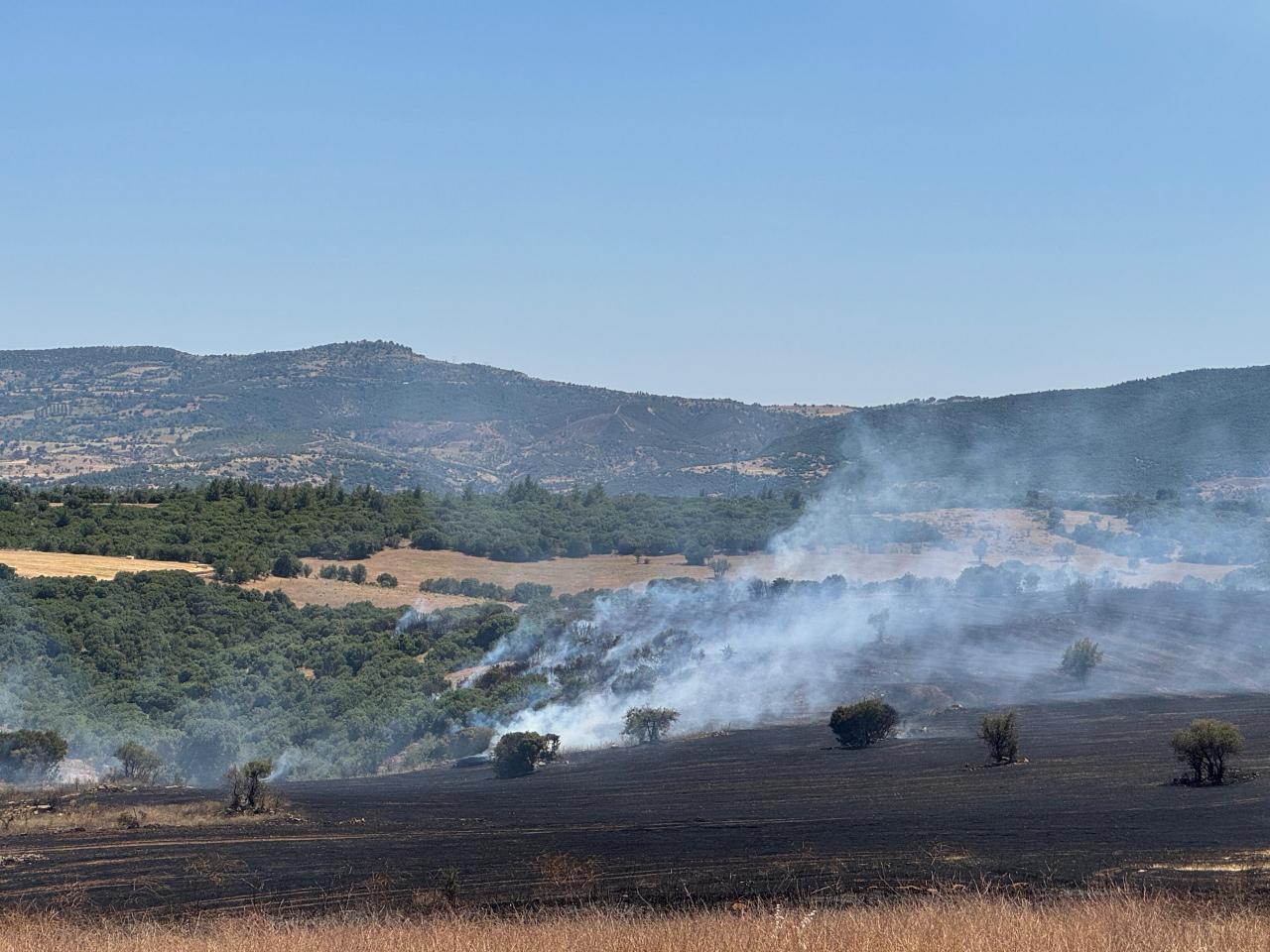 Çınarcık köyü yakınlarında henüz belirlemeyen nedenle çıkan yangına Uşak Orman İşletme Müdürlüğüne bağlı arazözler ve helikopter ile itfaiye ekipleri sevk edildi.