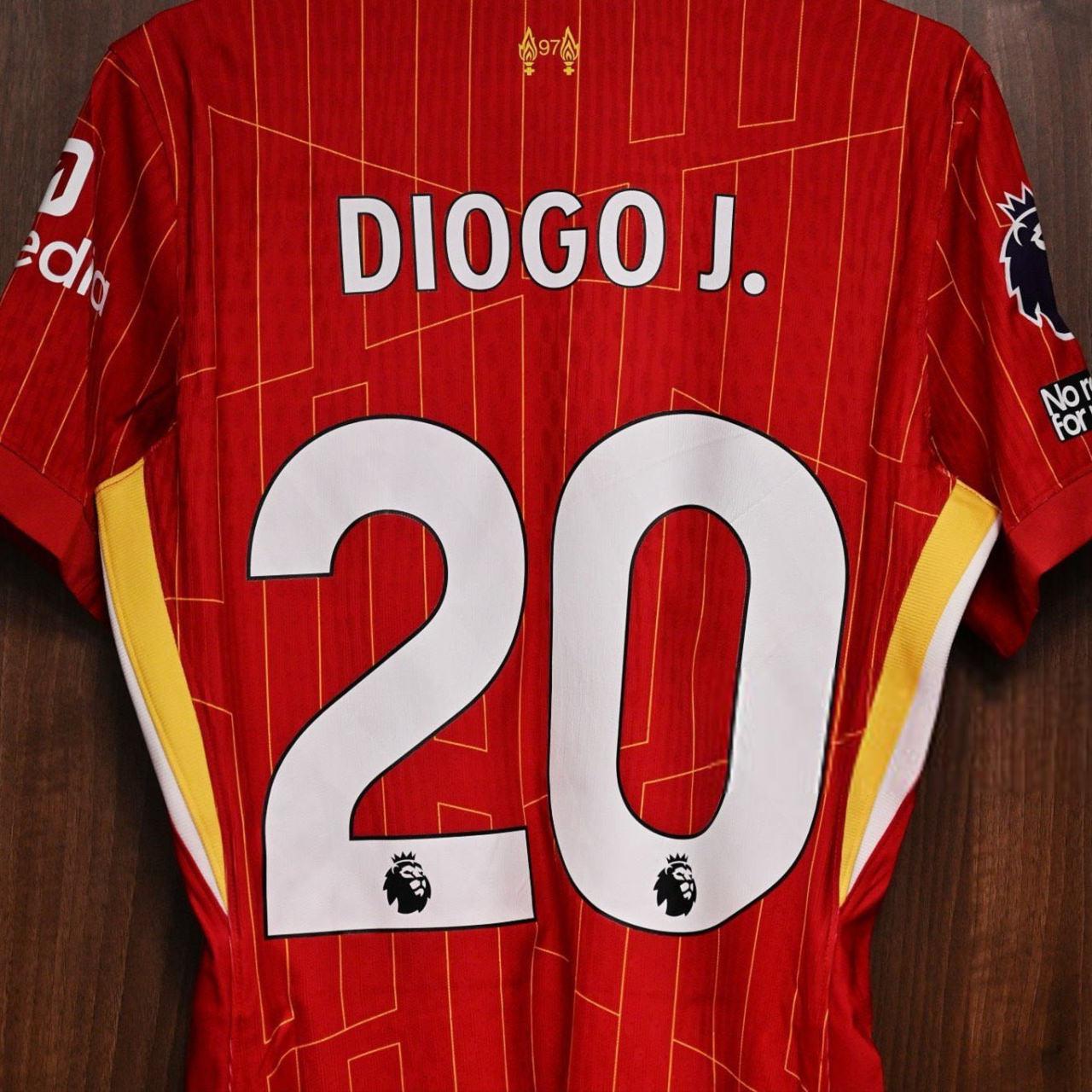 Diogo Jota'nın Liverpool'daki 20 numaralı forması