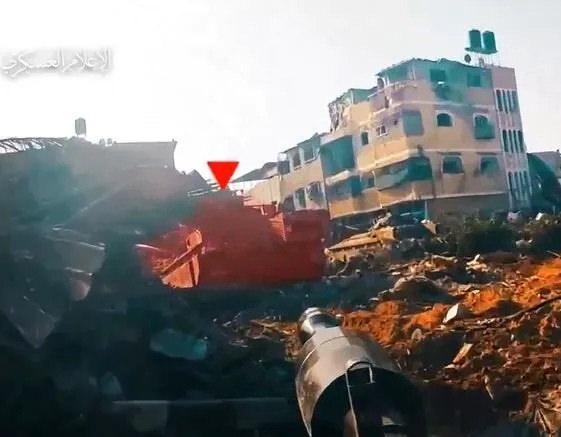 Kassam Tugayları'nın Gazze'deki İsrail ordusuna yönelik operasyonlarından bir görüntü.