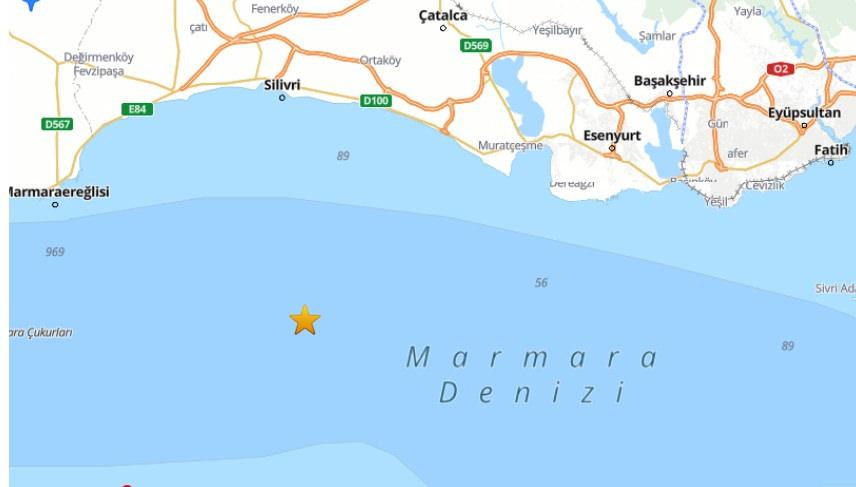 Silivri'de deprem meydana geldi