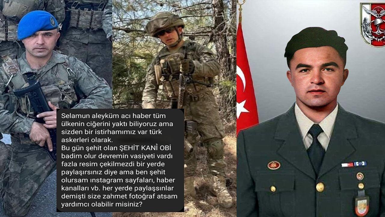 Şehit Uzman Çavuş Kani Obi