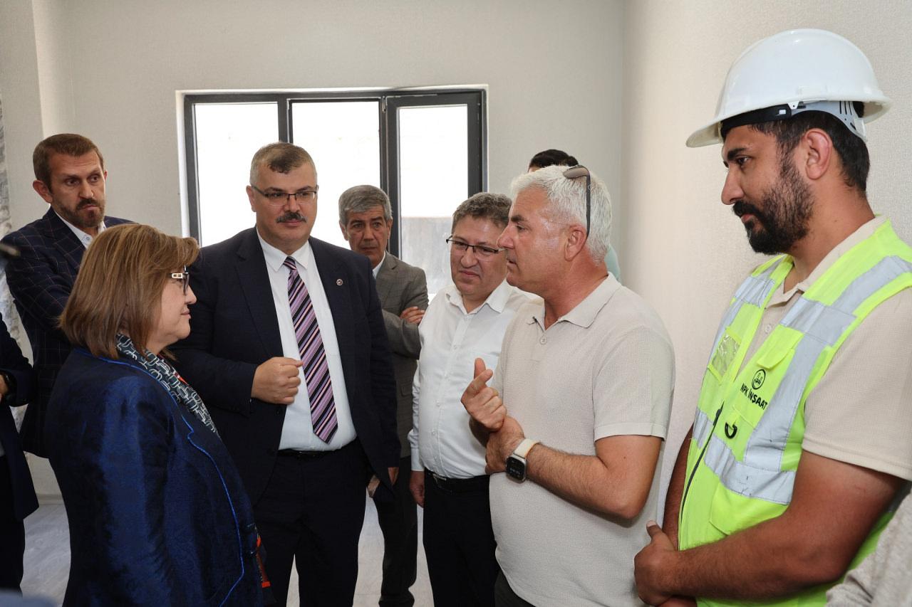 Şahin, çalışmaları yerinde inceledi.