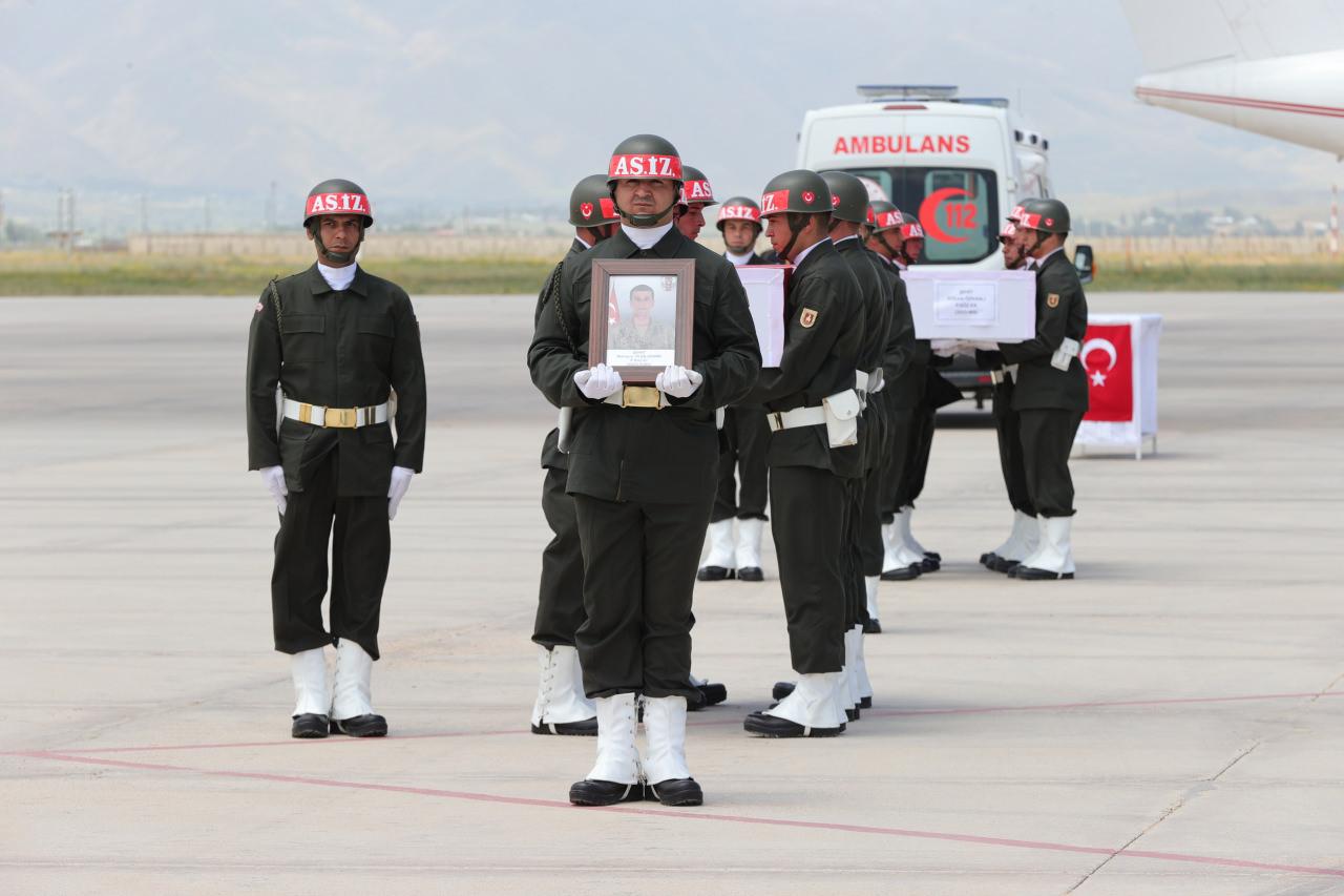 Hakkari'de düzenlenen törenden görüntü