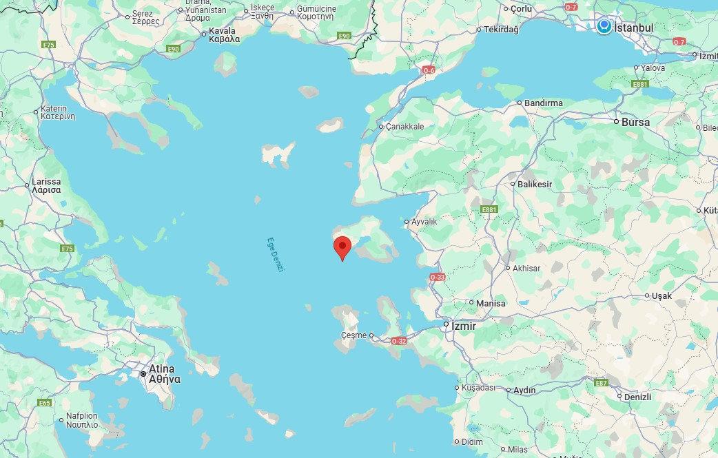 Adalar Denizi'nde deprem.