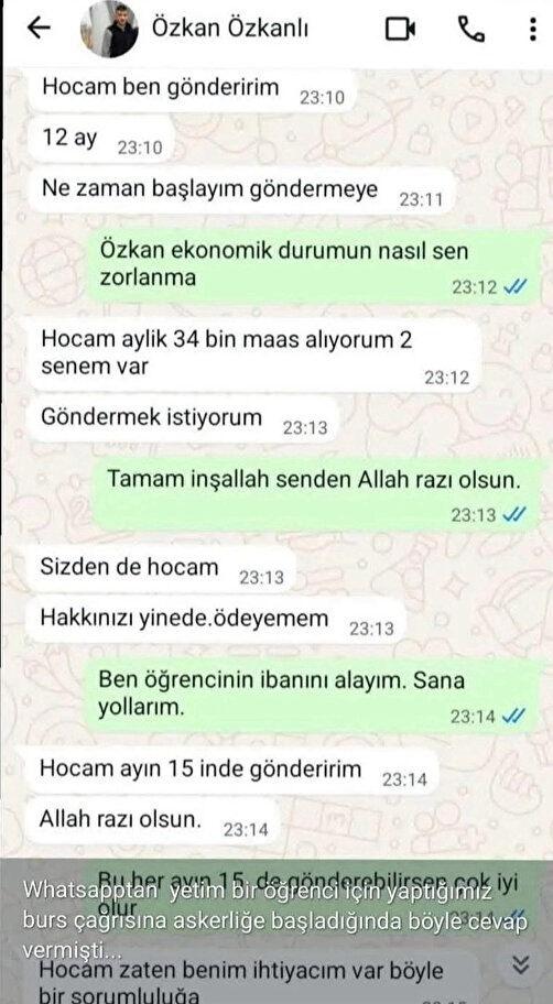 ÖZKAN ÖZKANLI'NIN MESAJLARI
