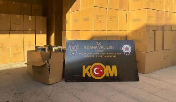 Adana'da 11 milyon 730 bin kaçak makaron ele geçirildi: 5 gözaltı