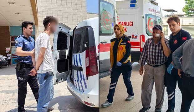 “Beni Serinletmedi” diyerek saldırdı! Dedesi yaşındaki adamı hastanelik etti