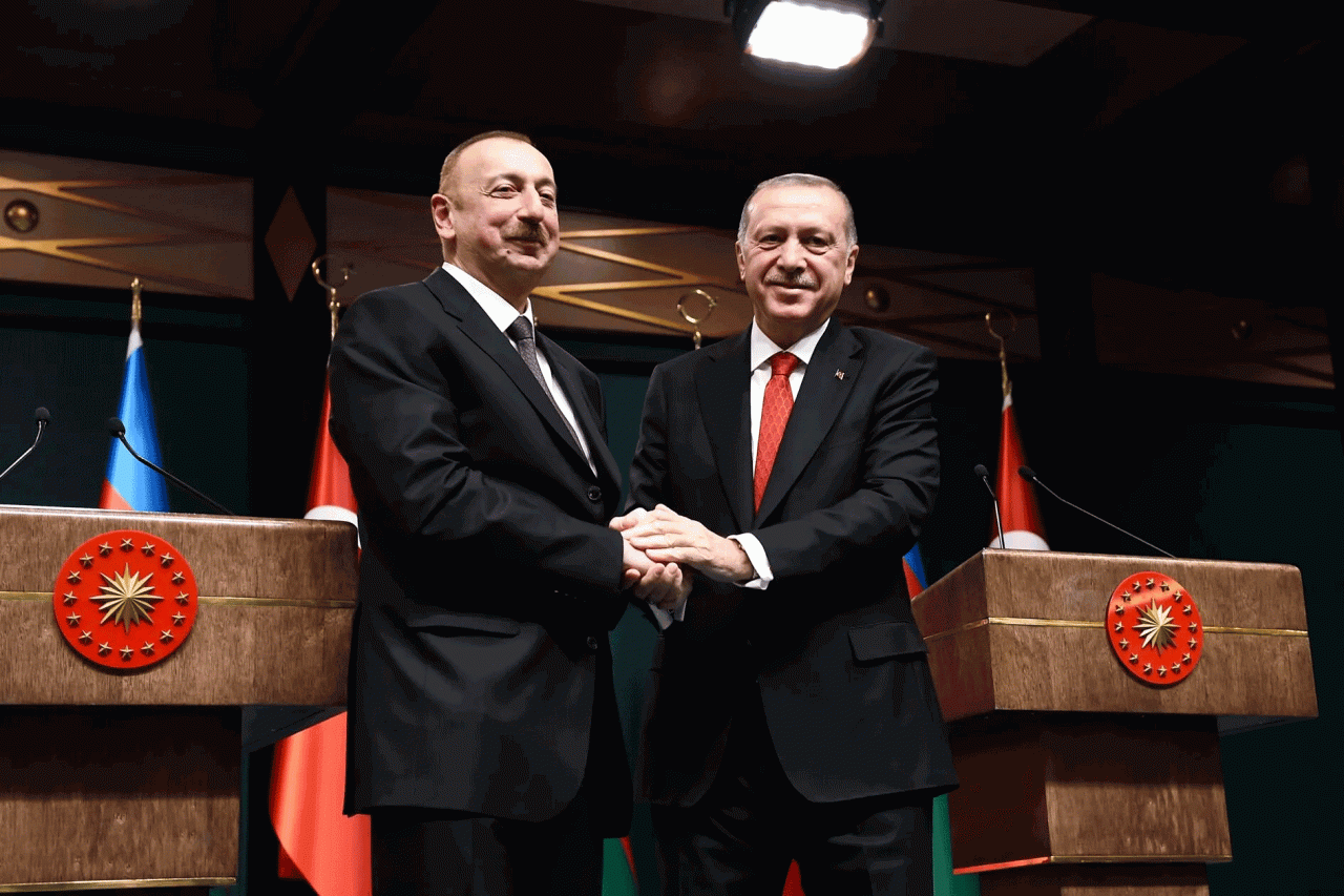 Azerbaycan Cumhurbaşkanı İlham Aliyev ve Cumhurbaşkanı Recep Tayyip Erdoğan