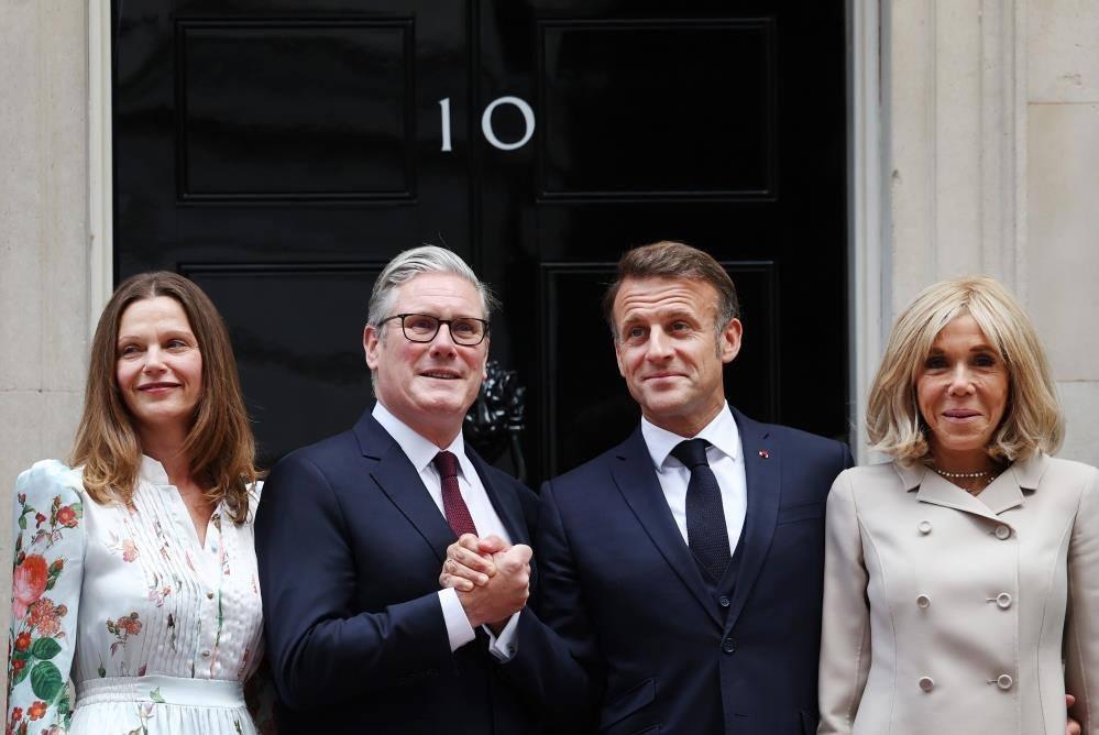 Fransa Cumhurbaşkanı Macron ile İngiltere Başbakanı Starmer