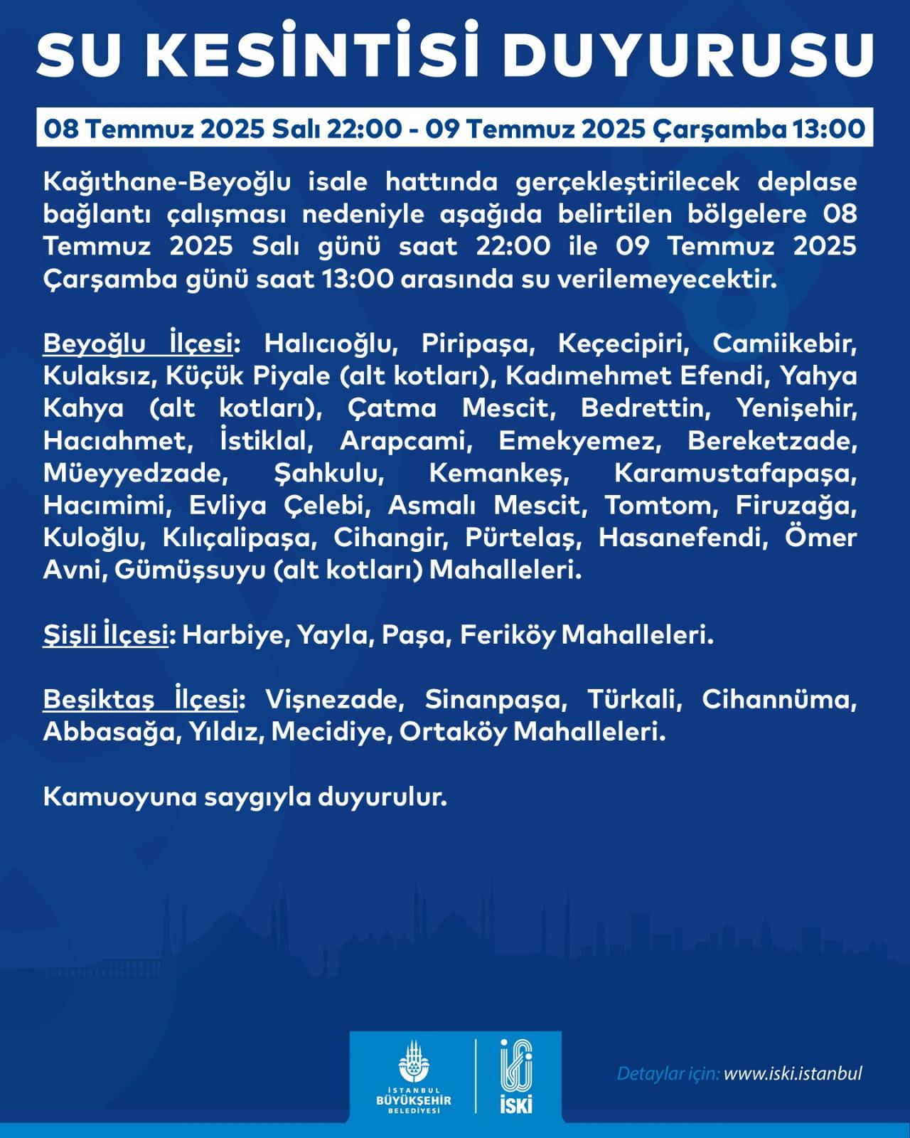 İSKİ2nin yaptığı paylaşım