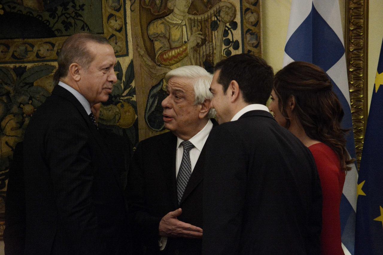 Prokopis Pavlopoulos ile Başkan Recep Tayyip Erdoğan (8 Aralık 2017)