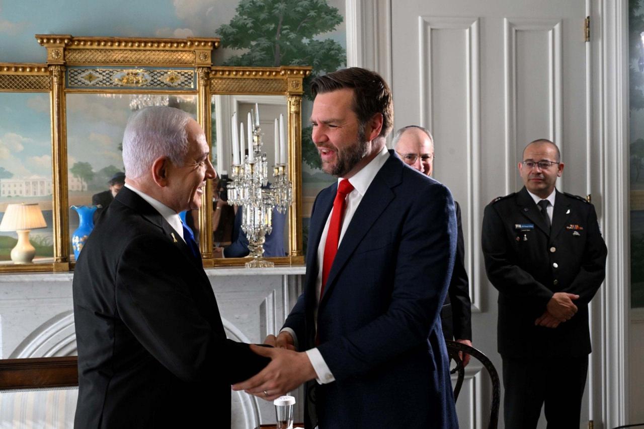 Binyamin Netanyahu ve James David Vance