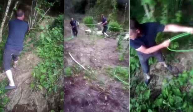 Sakarya'da bunu konuşuyor! Bahçesini sulamak için...