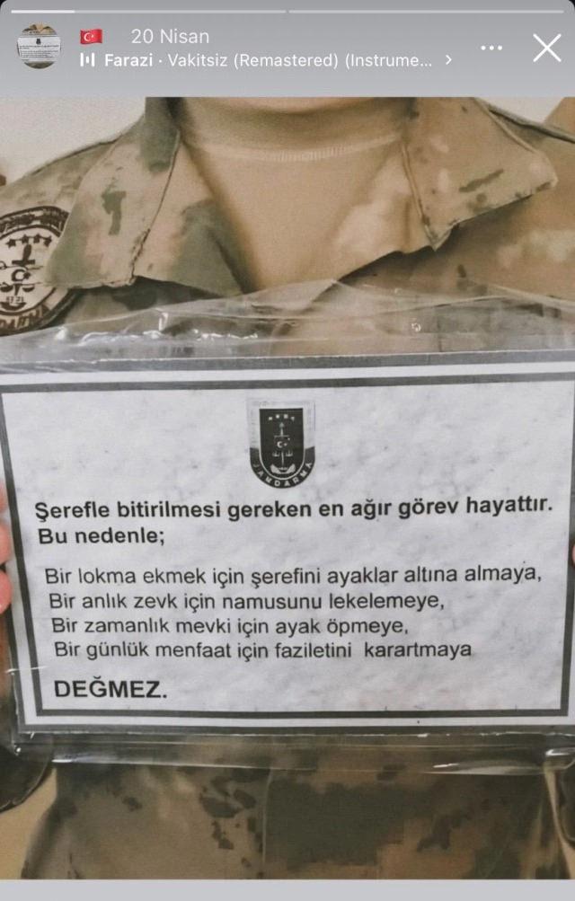 Şehit Piyade Sözleşmeli Er Özkan Özkanlı'nın paylaşımı