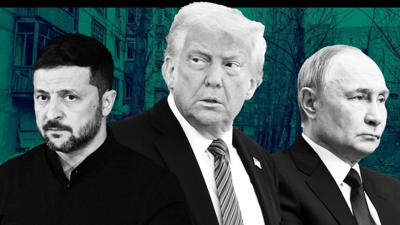 Ukrayna Devlet Başkanı Volodimir Zelenski - ABD Başkanı Trump - Rusya Devlet Başkanı Vladimir Putin