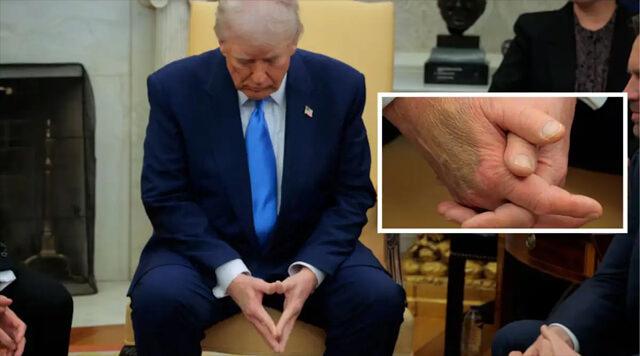 Trump'ın elindeki izin görüntülendiği an