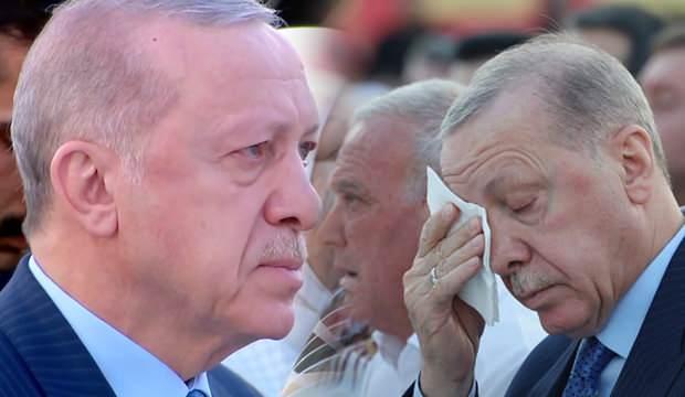 Duygu dolu anlar: Cumhurbaşkanı Erdoğan gözyaşlarını tutamadı! 