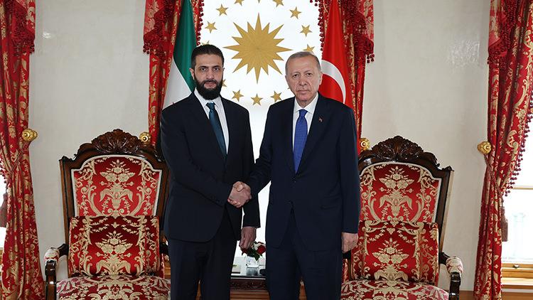 Cumhurbaşkanı Recep Tayyip Erdoğan ve  Suriye Cumhurbaşkanı Ahmed Şara