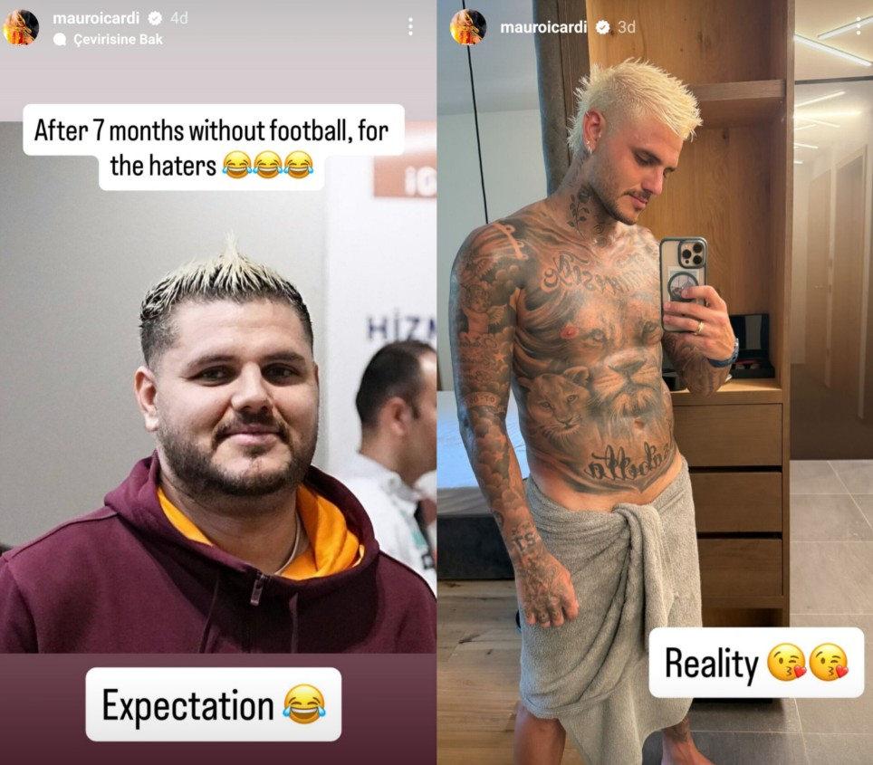 Icardi'nin Instagram paylaşımları