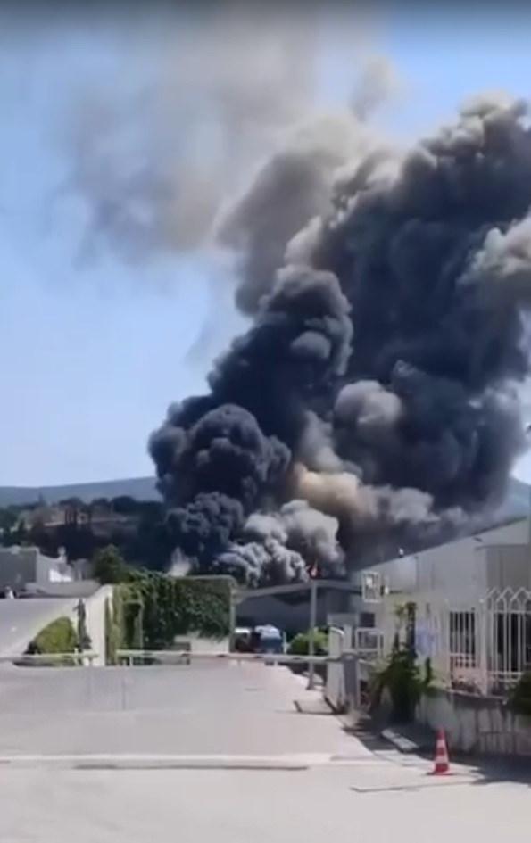 Bursa'da yangın.