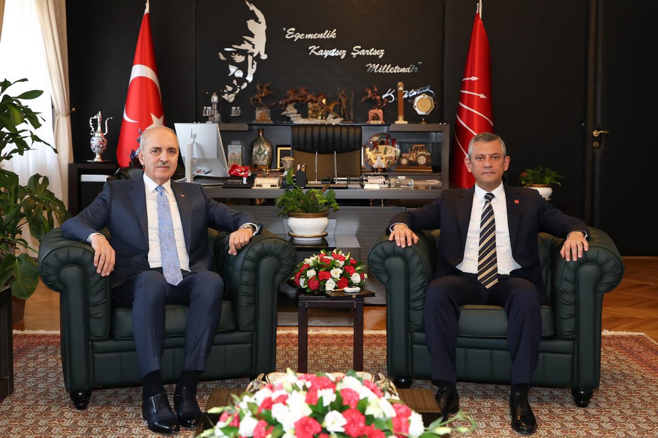 TBMM Başkanı Numan Kurtulmuş, CHP Genel Başkanı Özgür Özel ile Özel'in Meclis'teki makamında görüştü.