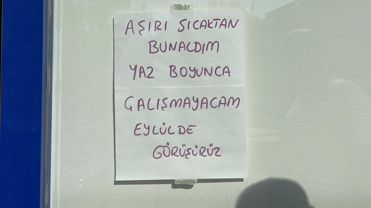 İş yeri sahibinin okuyanları şaşkına uğratan yazısı...