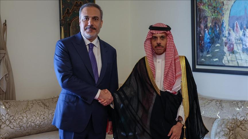 Dışişleri Bakanı Hakan Fidan, Suudi Arabistan Dışişleri Bakanı Faysal bin Ferhan Al Suud