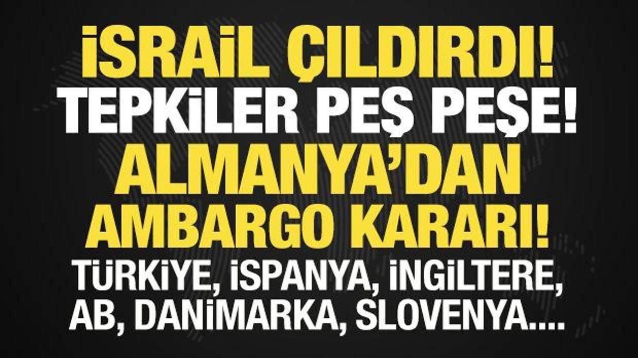 İsrail'e dünyadan gelen tepkiler