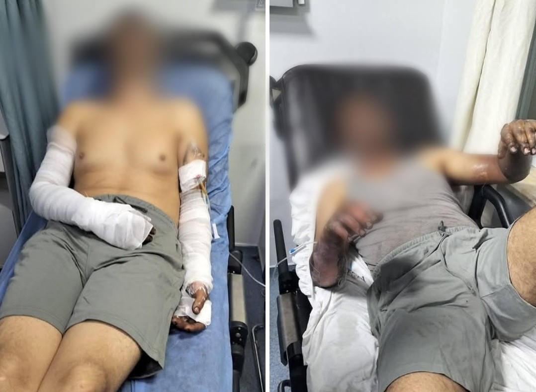 Patlama sırasında yaralanan O.E.D. ve S.Ö.