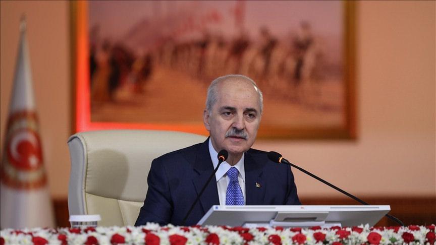 TBMM Başkanı Numan Kurtulmuş başkanlığındaki partilerden 48 üyenin katıldığı komisyon ilk toplantısına başladı.