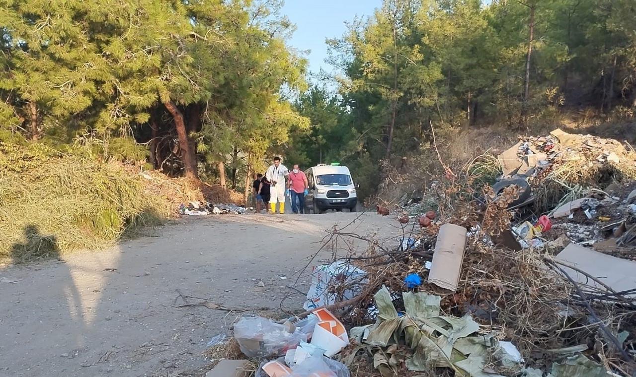 Selahattin Doludeniz'in (77)  cesedinin bulunduğu çöplük. 