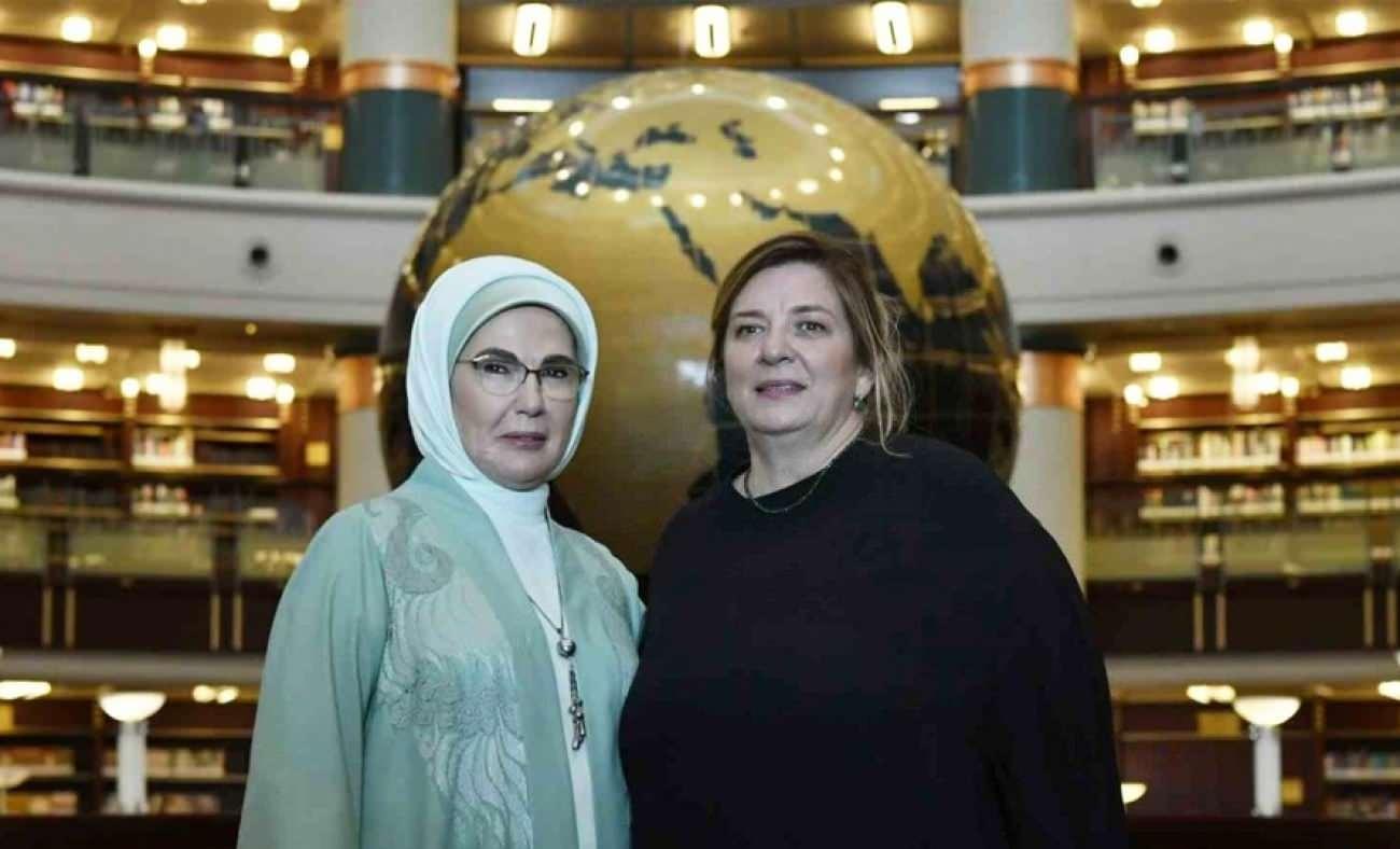 Emine Erdoğan'dan, Gürcistan Cumhurbaşkanı Kavelashvili'nin eşiyle görüşmesine ilişkin video