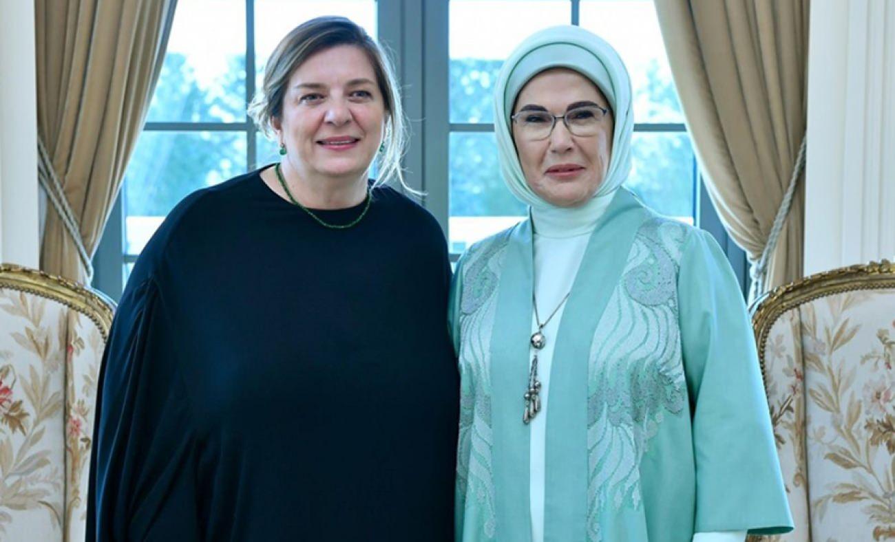 Emine Erdoğan, Gürcistan Cumhurbaşkanı Kavelashvili'nin eşiyle bir araya geldi 