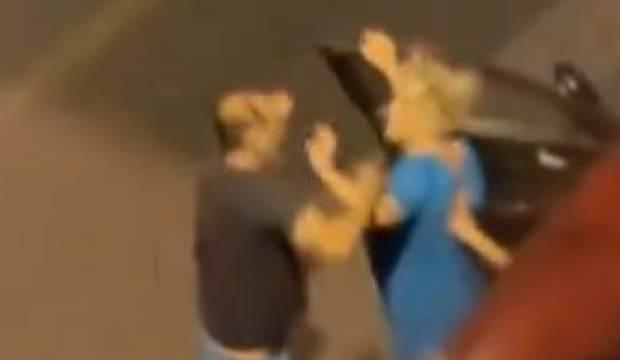 2 kadın bir erkek mahalleyi ayağa kaldırdı