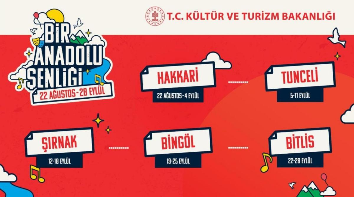 'Bir Anadolu Şenliği' etkinlik takvimi