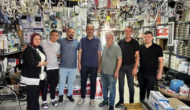 Başkan Altay'dan esnaflara ziyaret