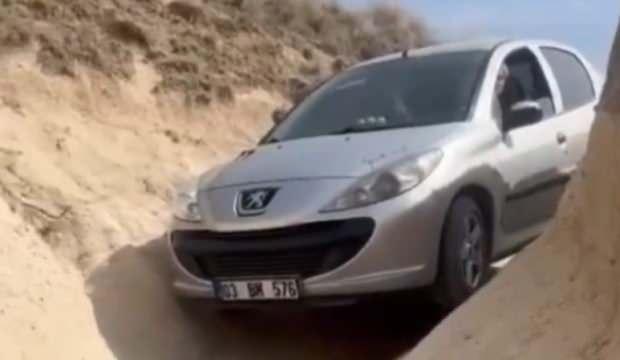 Navigasyonu açtı, öyle bir yola girdi ki! Sosyal medyada gündem oldu