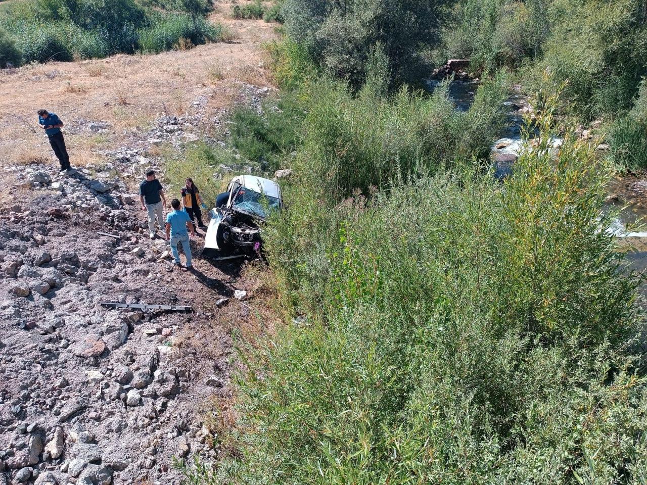Kaza yerinden bir görüntü