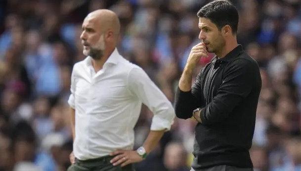 Manchester City teknik direktörü Guardiola ve Arsenal çalıştırıcısı Arteta