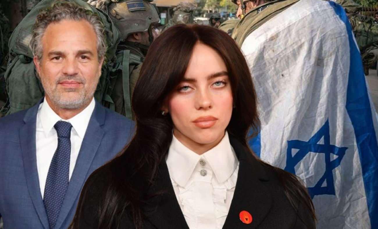 İsrail ordusundan Mark Ruffalo ve Billie Eilish'e tehdit: Füzelere adlarını yazdılar!