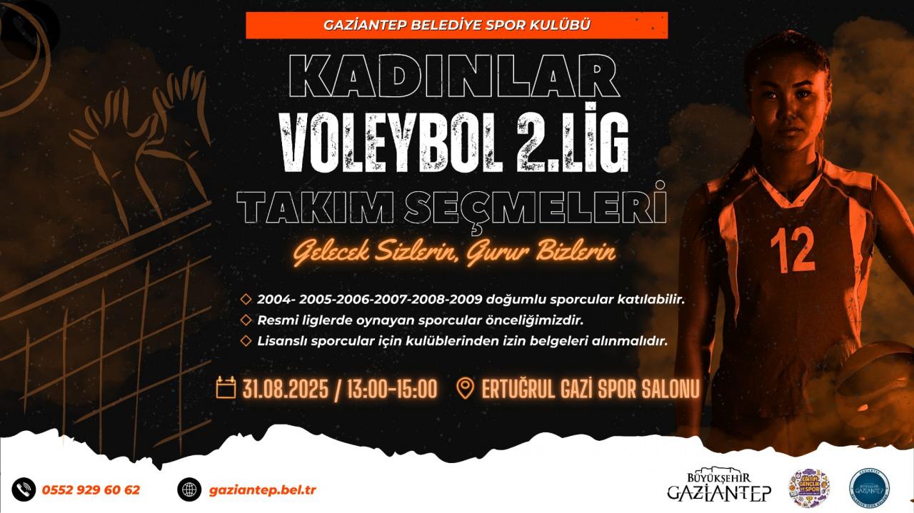 Kadınlar voleybol seçmeleri başlıyor. 
